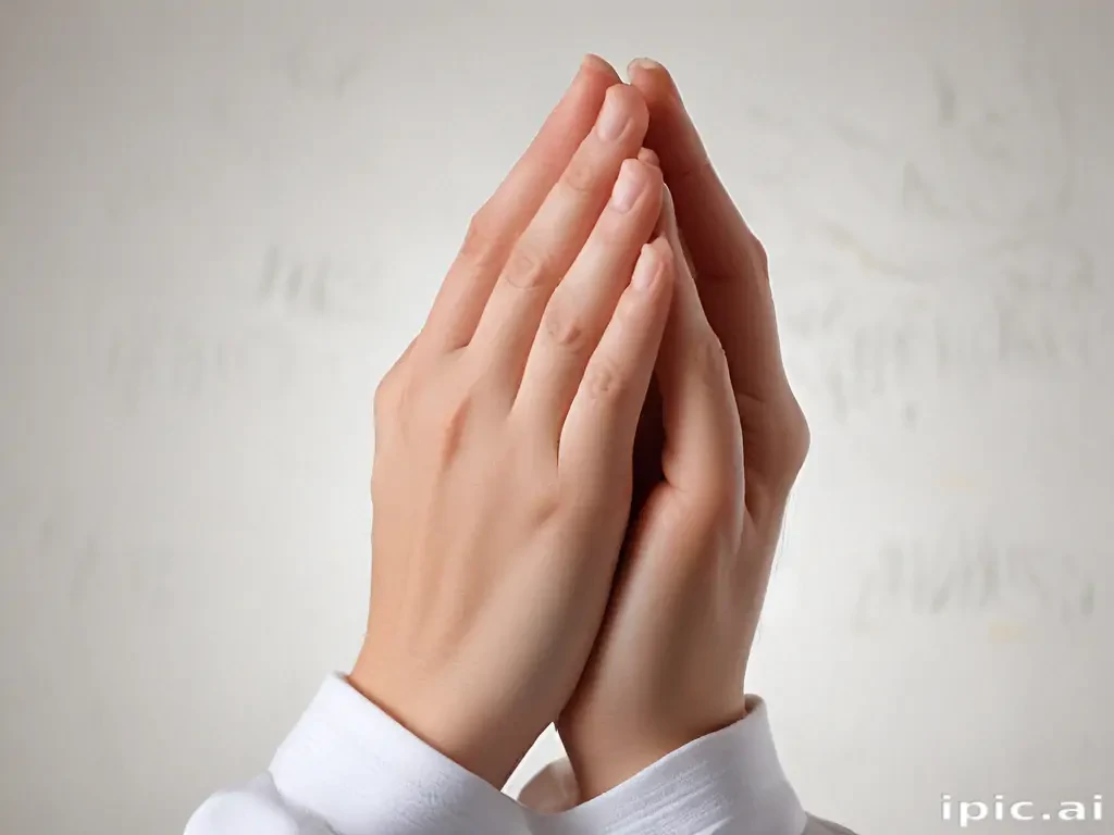 prayer hands transparent background