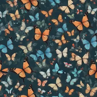 background with butterflies