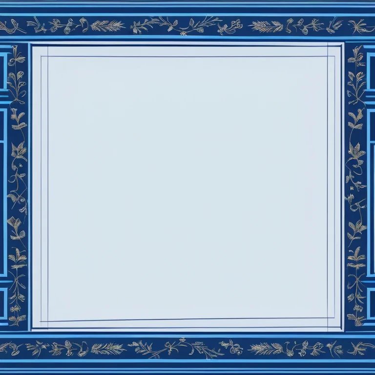 blue border