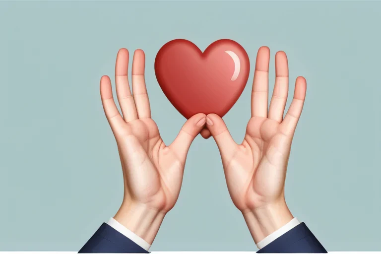hand heart clipart
