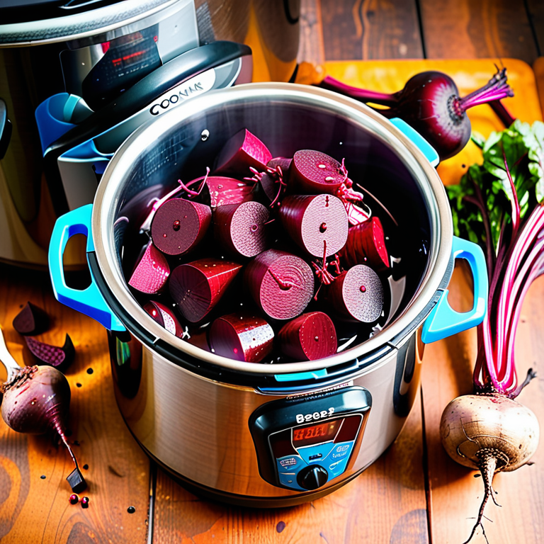 cooking beetroot in a pressure cooker