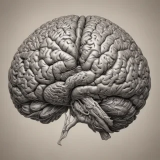 pic of brain drawing