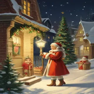 vintage christmas illustration