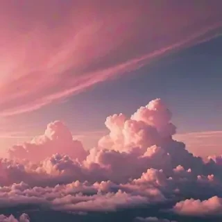 aesthetic pink clouds