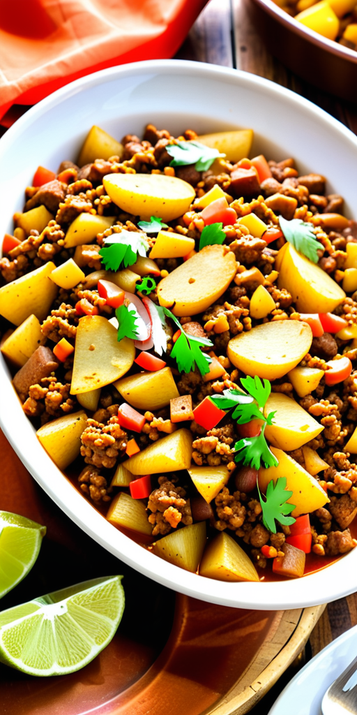 how to make picadillo con papas