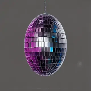 transparent background disco ball png