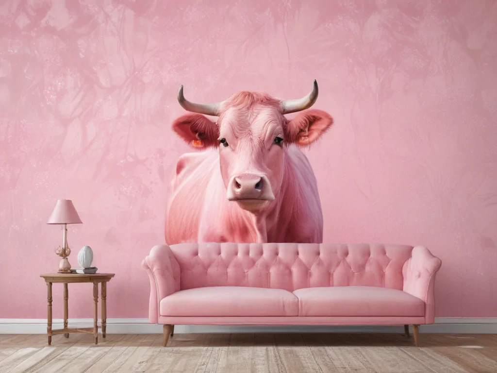 pink cow print wallpaper