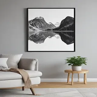mockup wall art