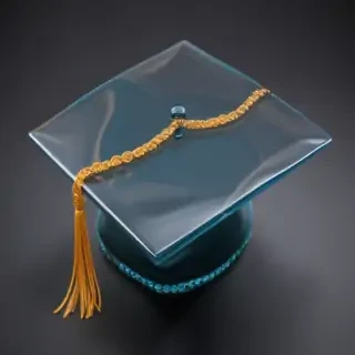 transparent graduation cap