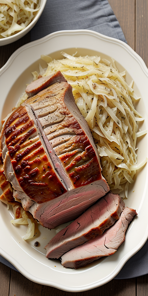 pioneer woman pork roast and sauerkraut