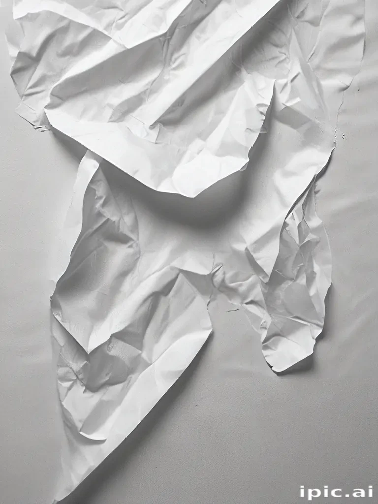 wrinkled paper