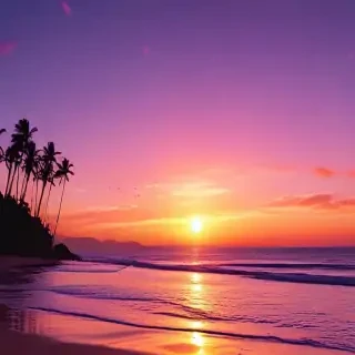 cute sunset wallpaper