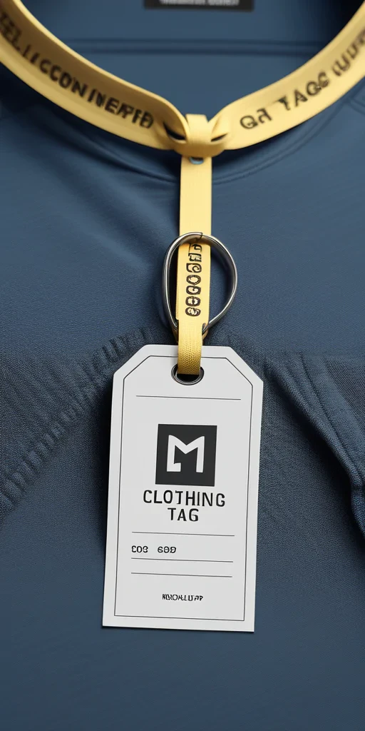 clothing tag mockup