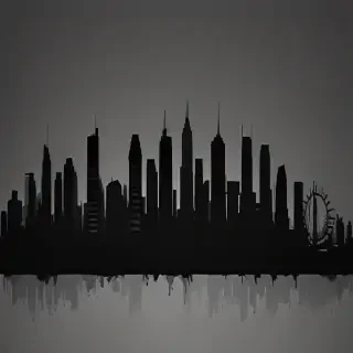 city silhouette png