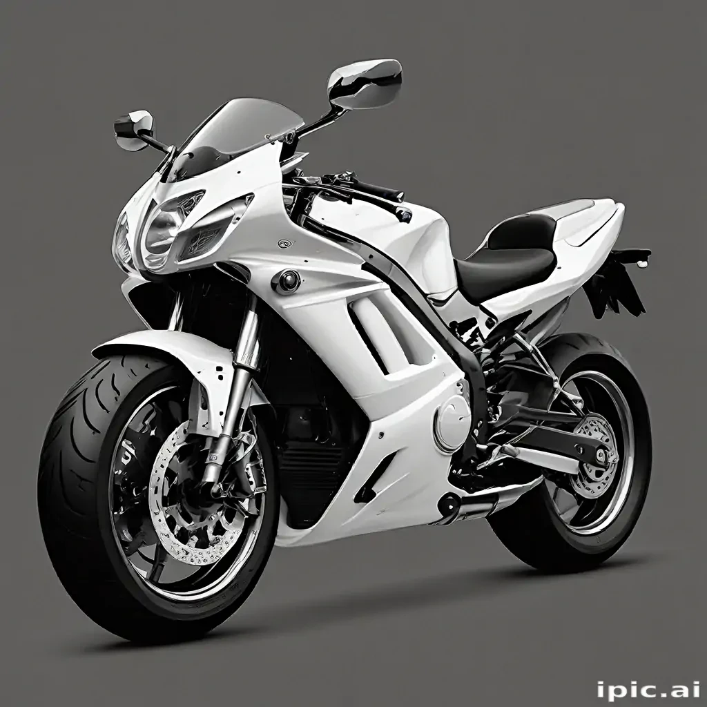 motorcycle clipart black and white