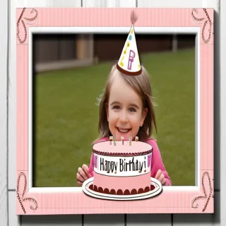 happy birthday frame