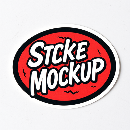 sticker mockup