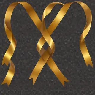 gold ribbon png