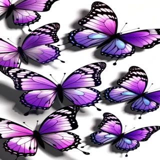 purple butterflies png