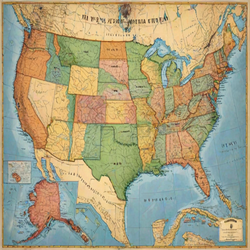 map united states