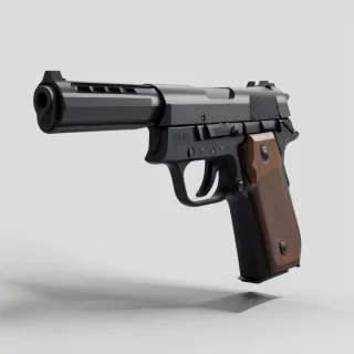 gun with no background