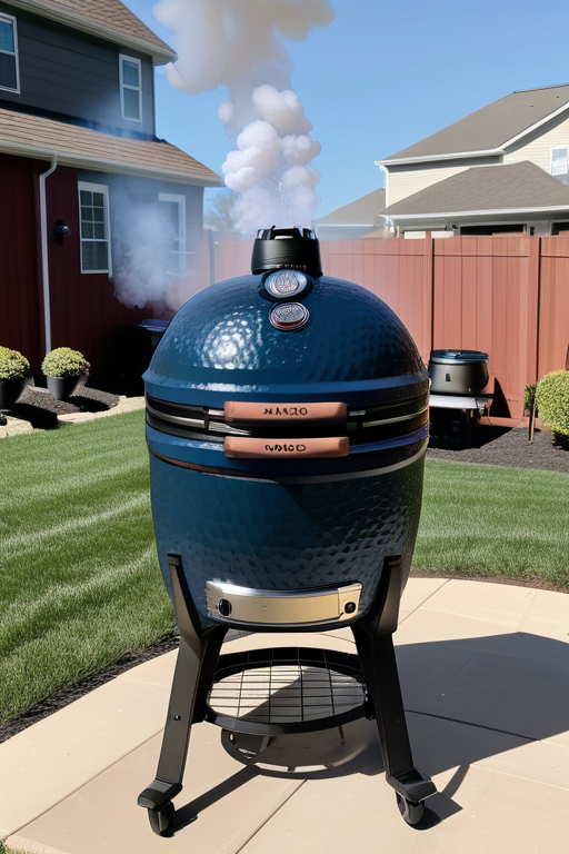 smoking a turkey on a kamado joe