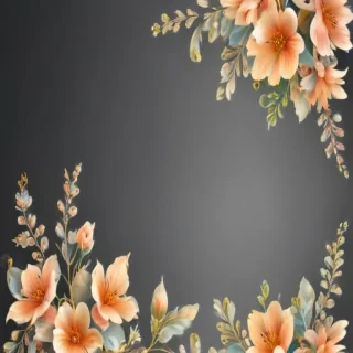 flower border transparent