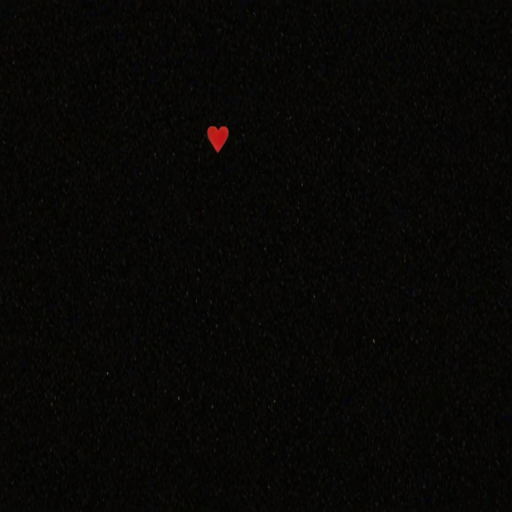 heart with black background
