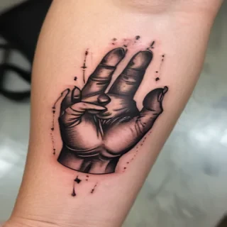 i love you sign language tattoo