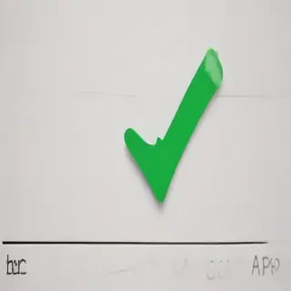 green check mark