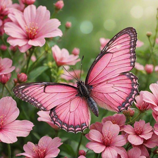 cute pink butterfly wallpaper