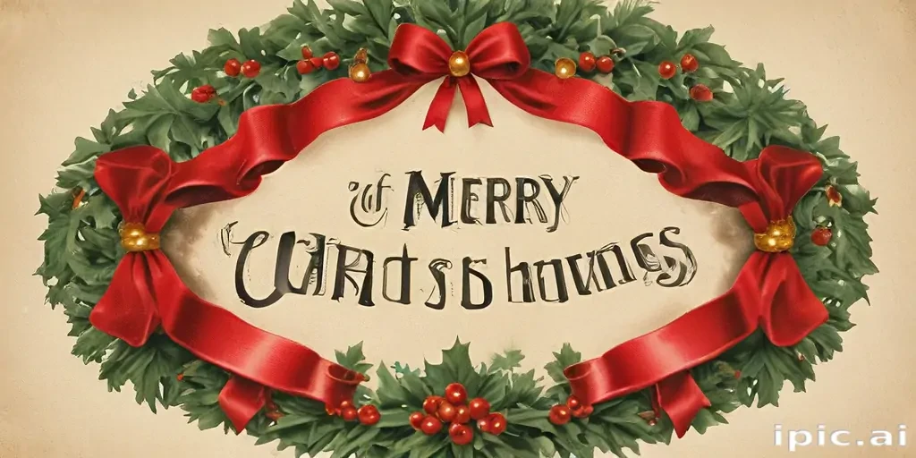 vintage merry christmas image