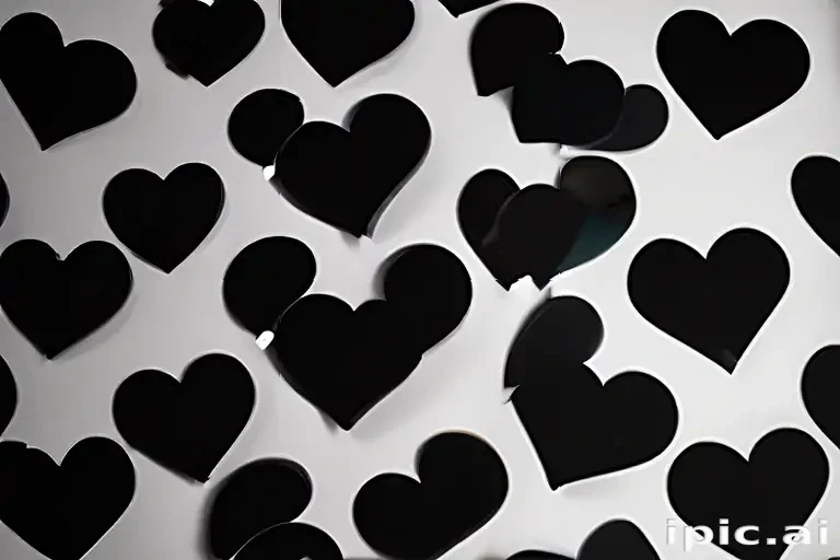 black hearts background