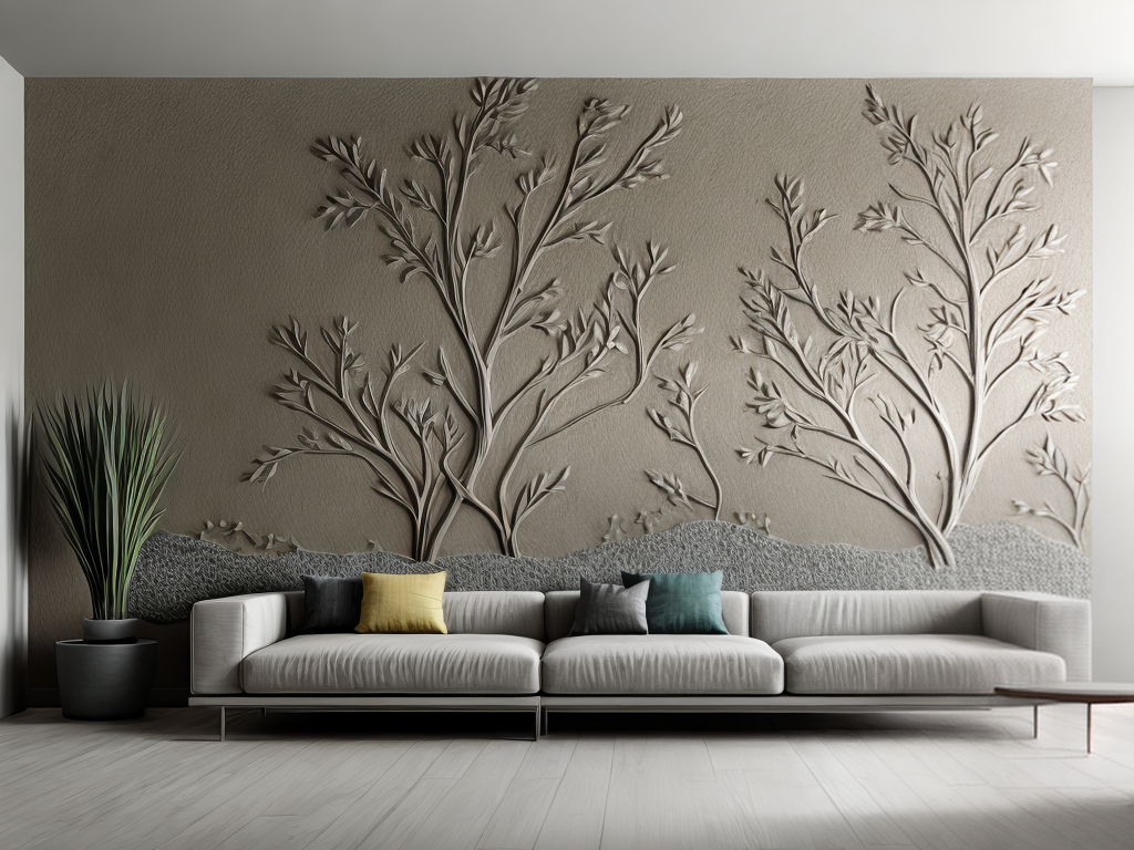 interior design wall bas-relief
