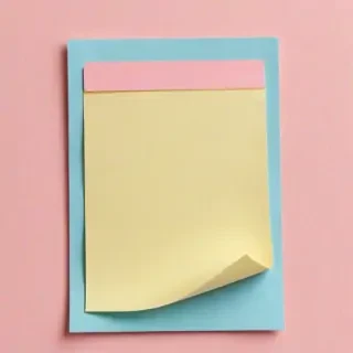 aesthetic cute sticky note png