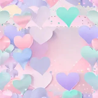 pastel heart background