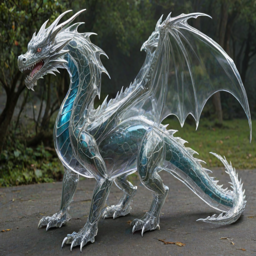 transparent dragon