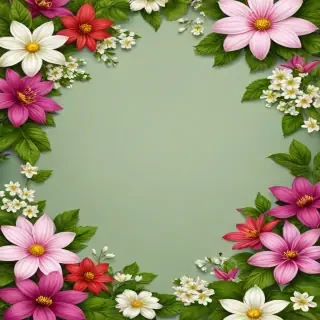 flowers border png