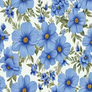 blue flowers png