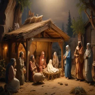 free christmas nativity scene