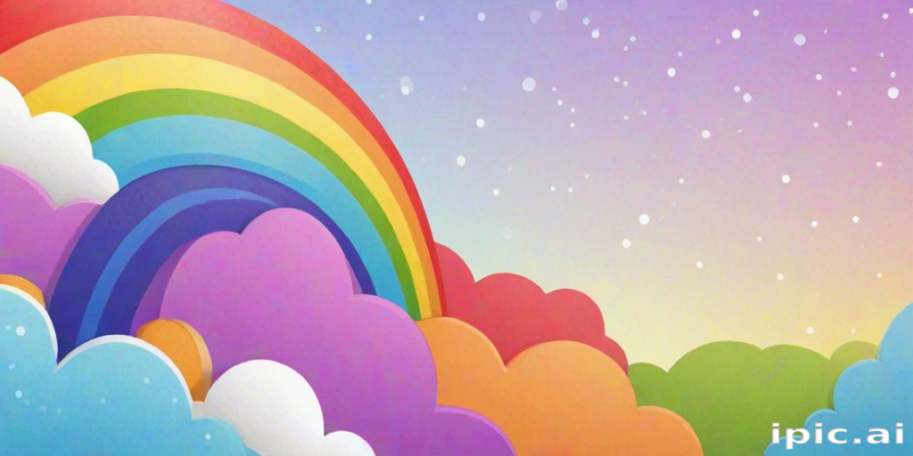 cute rainbow background