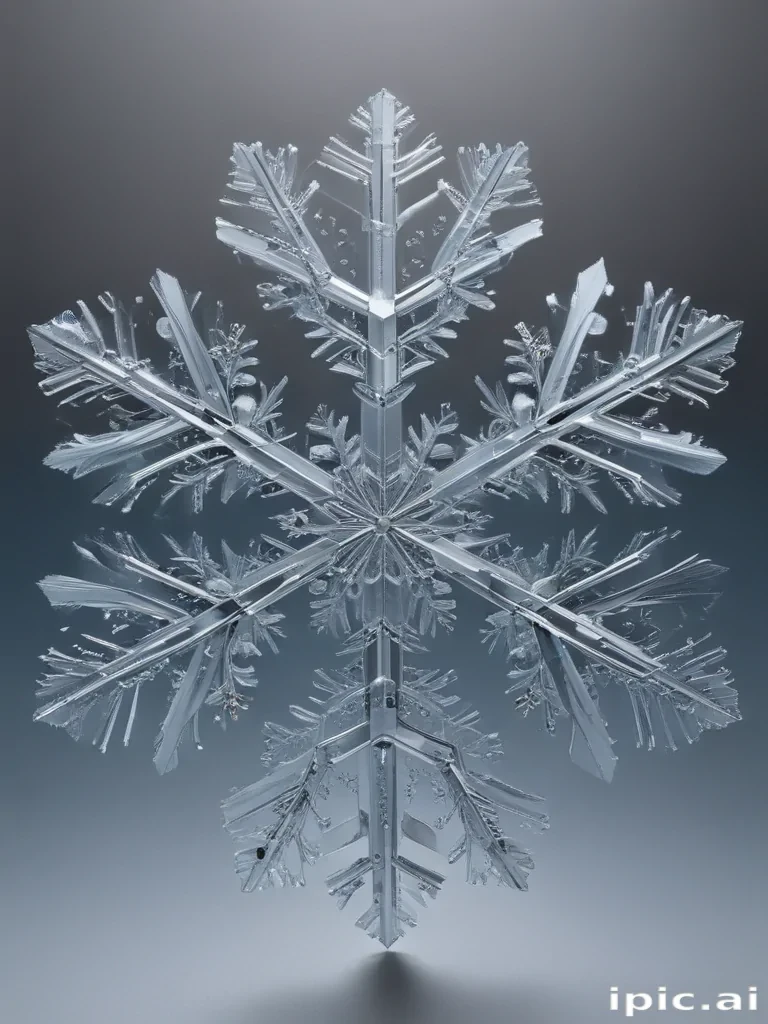 transparent snowflakes