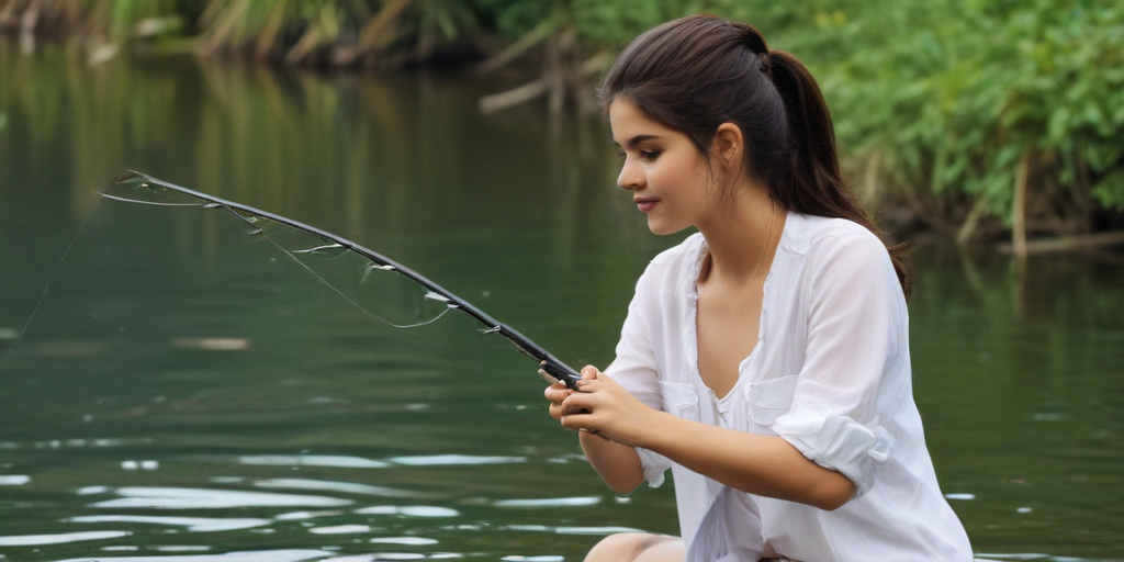 selena gomez fishing