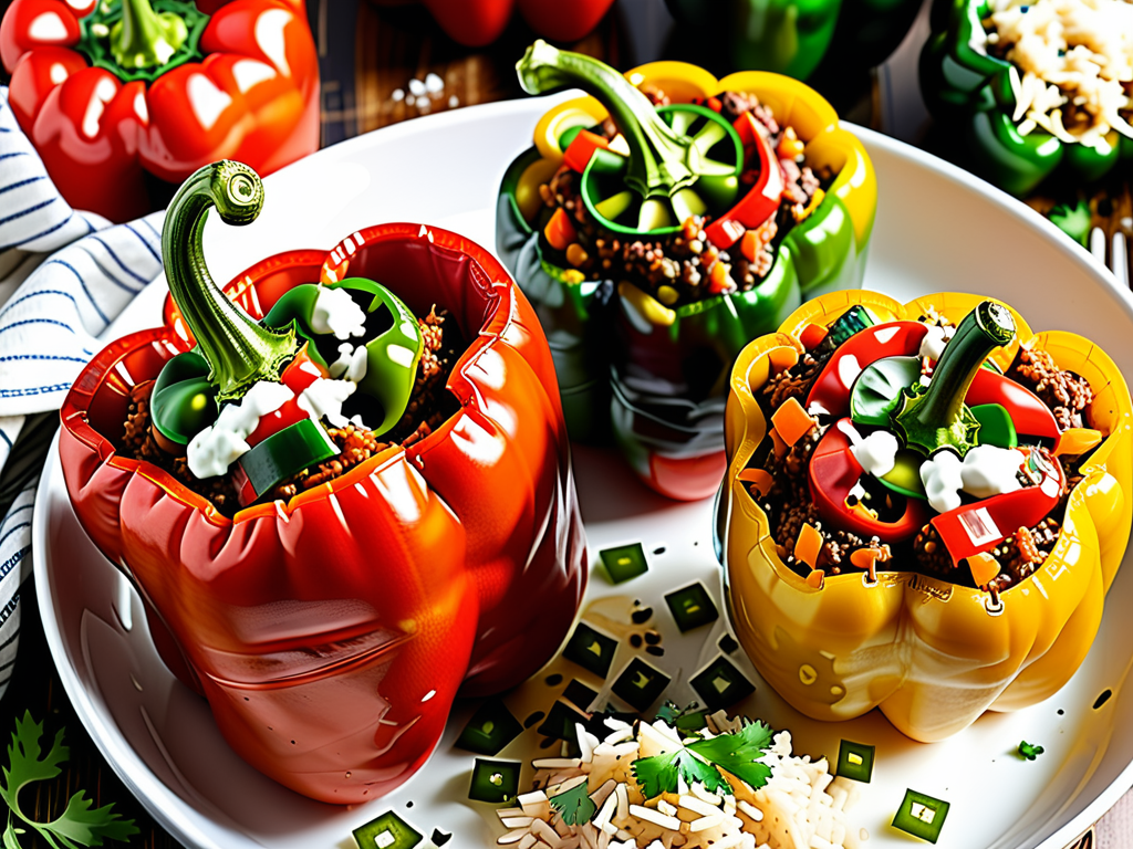 stuffed pepper recipe without rice