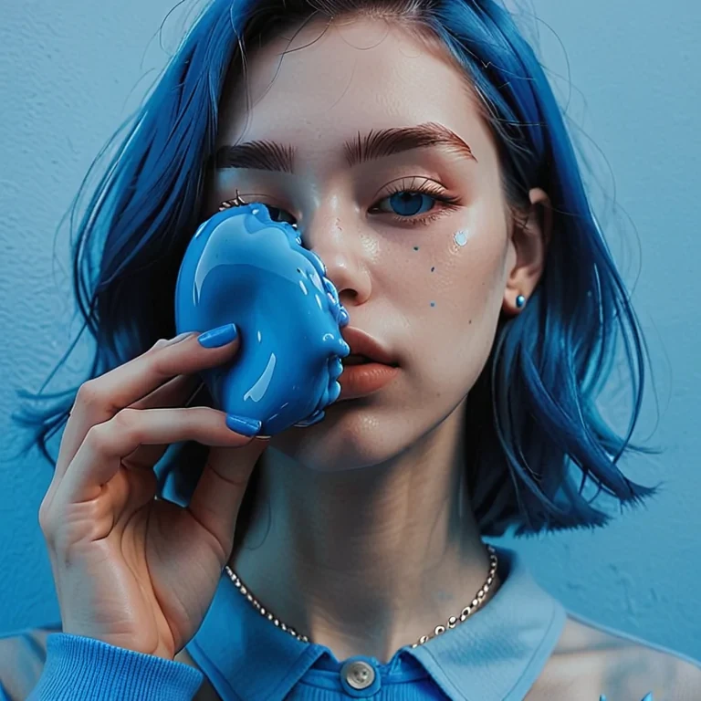 blue aesthetic photos