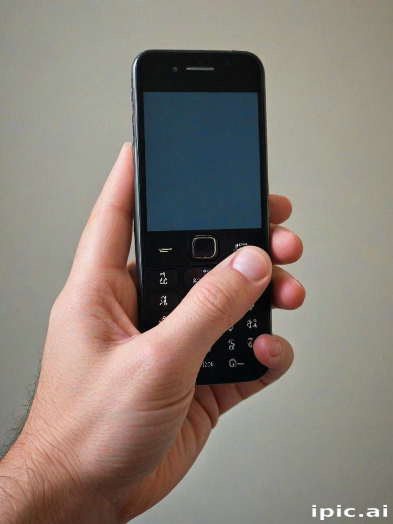 phone with hand