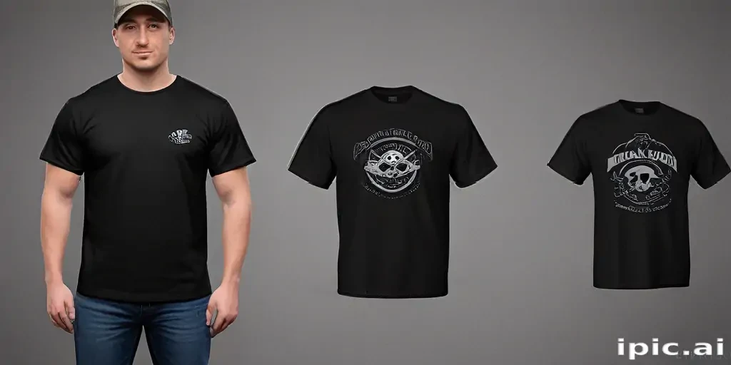black shirt mockup