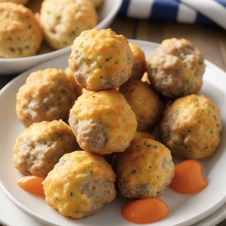 sausage balls with cheddar bay biscuit mix