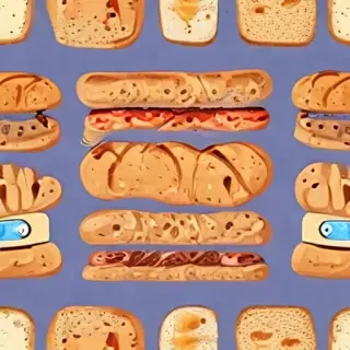 bread in cartoon