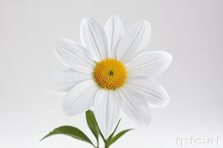 white background flower